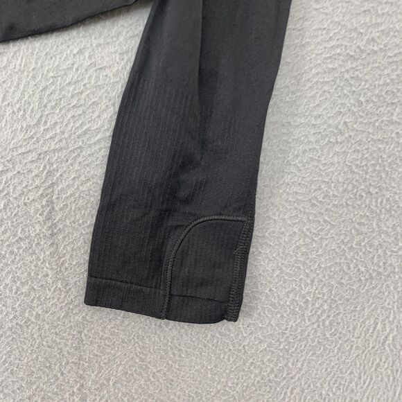 Athleta Girl Shirt Girls Large 12 Black Long Sleeve Thumbhole Athletic Top - Picture 10 of 11